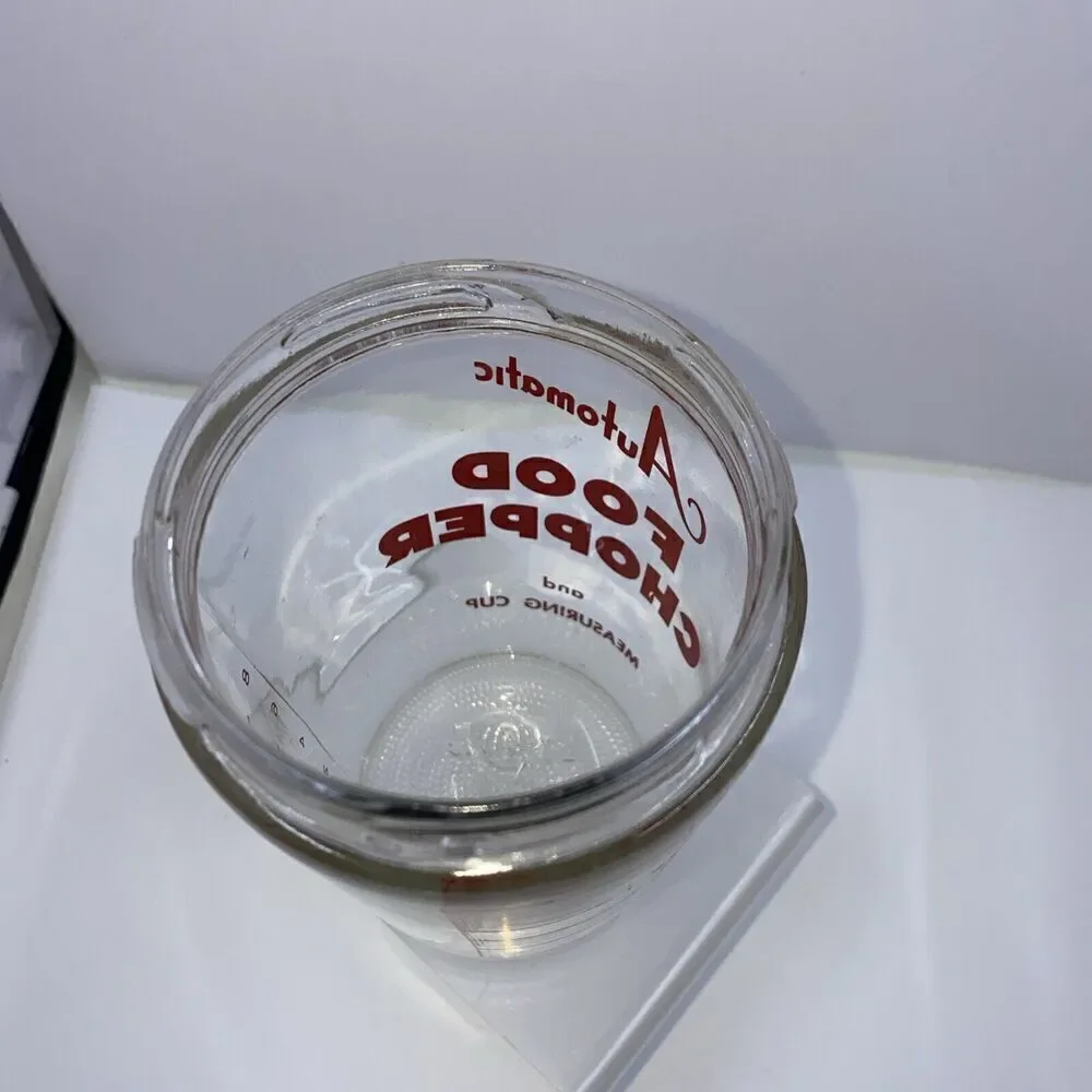 VINTAGE Glass Automatic Chopper and Measuring Cup Jar Only